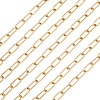 Ion Plating(IP) 304 Stainless Steel Paperclip Chains YS-TAC0003-02G-3