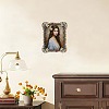 Rectangle Zinc Alloy Enamel Photo Frame Stand AJEW-WH0794-88-5