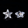Cubic Zirconia Pointed Back Cabochons ZIRC-S059-8x8mm-001-1