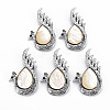 Natural White Shell Peacock Brooch PALLOY-Q438-007A-RS-4