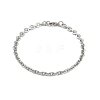 201 Stainless Steel Cuba Style Chian Bracelet for Men BJEW-B138-06P-03-4