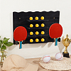 1 Bag Pine Wooden Wall-mounted Table Tennis Racket Storage Rack AJEW-CL0003-43-5