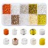 100G 10 Colors Glass Seed Beads SEED-YW0002-89E-1
