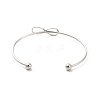 Infinity 201 Stainless Steel Cuff Bangles for Women Girls STAS-K247-02P-2