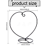 Heart Iron Air Plant Flower Pot Holder Stand Display Ornament ODIS-WH0025-166-2