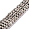 Natural Silver Line Jasper Beads Strands G-P451-03B-A-1