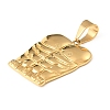 304 Stainless Steel Pendants STAS-F363-15G-3