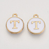 Golden Plated Alloy Charms LS-X-ENAM-S118-01T-1