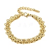 Punk 304 Stainless Steel Link Chain Bracelets for Women BJEW-L717-02G-2