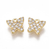 Brass Micro Pave Cubic Zirconia Charms KK-T038-363G-1