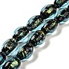 Handmade Dichroic Foil Glass Beads Strands DICH-U001-12H-1