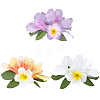 3Pcs 3 Colors Cloth Alligator Hair Clips OHAR-CN001-04-7