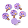 Opaque Resin Cabochons RESI-WH0035-02B-1