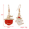 Halloween Theme Alloy Enamel Dangle Earrings FS-WG50C46-10-1