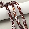 Rice Shape Tibetan Style dZi Beads Strands G-A269-A02-01-1