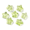 Transparent Spray Painted Glass Beads X1-GLAA-NH0003-01E-1