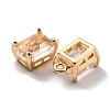 Rack Plating Brass Glass Charms KK-D070-04G-3