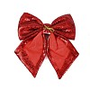 Christmas Plastic Sequin Big Bowknot Pendant Decorations AJEW-S088-04A-2