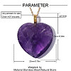 304 Stainless Steel with Amazonite Pendants GG-OY001-02G-02-2