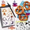 Globleland 1Pc Coffee Theme Carbon Steel Cutting Dies Stencils DIY-GL0004-58-5