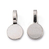 Tibetan Style Alloy Glue On Flat Pad Pendant Bails LS-TIBEP-1124-AS-FF-1