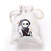 Halloween Cotton Cloth Storage Pouches ABAG-M004-01H-3