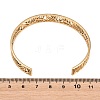 Hollow 304 Stainless Steel Open Cuff Bangles for Women BJEW-F547-01G-5