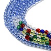 Transparent Gradient Color Glass Beads Strands GLAA-H021-01A-42-3