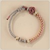 Hand-knitted Polyester and Wax Cope Braided Bracelets for Men Women FS-WG9D472-05-1