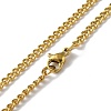 304 Stainless Steel Double Layer Pendant Necklaces LS-NJEW-D047-02G-4