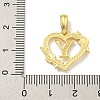 Heart Brass Pendants KK-I714-04G-Y-3