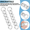 Unicraftale 2Pcs Aluminum Curb Chain Purse Strap Extender FIND-UN0003-04A-S-5