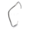 304 Stainless Steel Cuff Bangles for Women BJEW-B108-11P-4