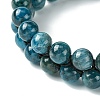 Natural Apatite Braided Bead Bracelet BJEW-SW00001-09-6