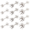SUNNYCLUE 90Pcs 3 Size 304 Stainless Steel Post Stud Earring Settings STAS-SC0004-85-1
