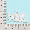 Alloy Numbers Pendants PALLOY-D028-01S-4