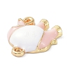 Elephant Alloy Enamel Pendants ENAM-B045-01LG-01-3
