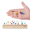   Spray Painted Crackle Glass Beads CCG-PH0002-04-4