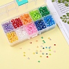 Bicone AB Color Plated Eco-Friendly Transparent Acrylic Beads TACR-CJ0001-12-6