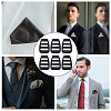 Plastic Men's Suit Pocket Handkerchief Keepers FIND-WH0111-502-6