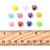 200Pcs 2 Colors ABS Plastic Beads KY-FS0001-42C-5