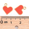 304 Stainless Steel Enamel Charms STAS-L022-483G-04-3