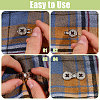 Zinc Alloy Snap Lock Clasps LS-FIND-WH0149-96P-4