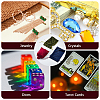 4Pcs 4 Colors Rectangle Velvet Drawstring Pouches TP-CN0001-35B-4