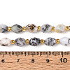 Natural Flower Opal Beads Strands G-N342-35-8x6-14-5