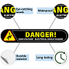 Mini PVC Coated Self Adhesive DANGER Warning Stickers STIC-WH0017-007-3