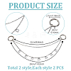 Iron Boot Strap Chains HJEW-DR00111-2