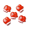 Christmas Opaque Resin Cabochons RESI-K019-35-1