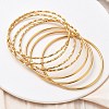 7Pcs 304 Stainless Steel Bangles for Women BJEW-C132-03G-3