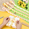 20 Yards 4 Styles Sun Pattern Polyester Ribbon OCOR-PH0007-71-4